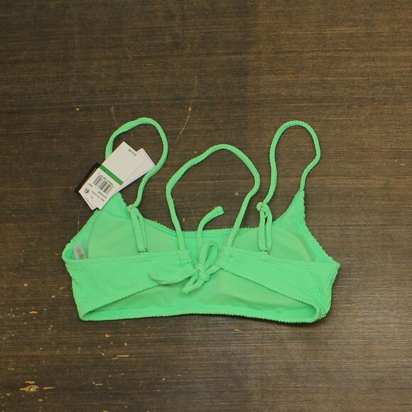 NWT Salt + Cove Juniors Rib Scrunch Scoop-Neck Bikini Top Mint Tea Green L - Picture 6 of 9